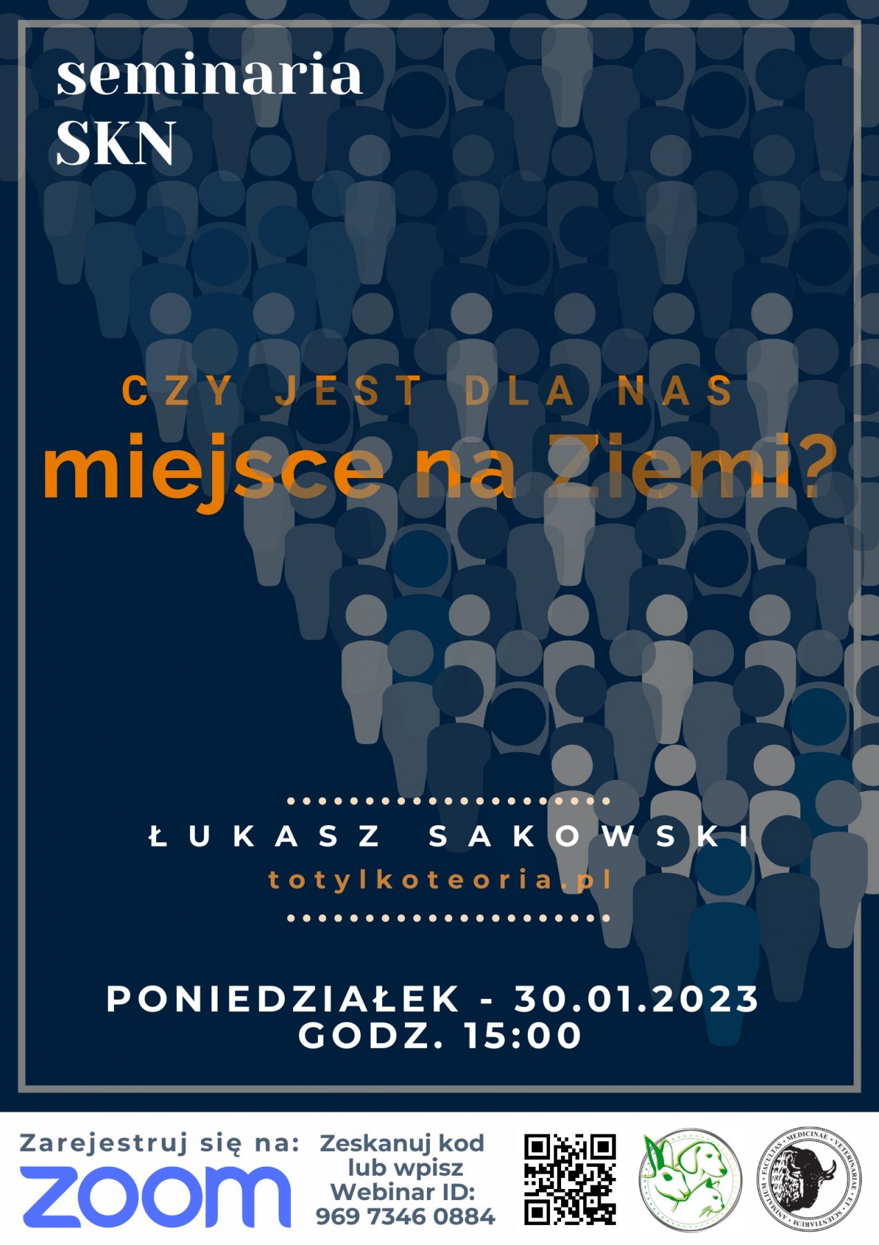Łukasz \Sakowski wykład Czy jest dla nas miejsce na Ziemi?