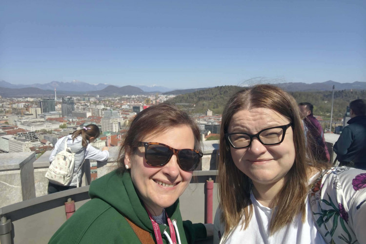 Uczestniczki programu Erasmus+ dr Emilia Grzeda i dr Joanna Składanowska-Baryza
