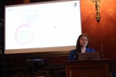 Joanna Fiedorowicz podczas wygłaszania referatu