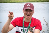 Michał Trybuchowski zdobywca najniższego miejsca na podium zawodów wędkarskich
