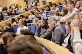 Studenci WWZ uczestniczący w wykładzie