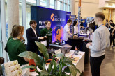 Stoisku promocyjne SKN Zootechników i Biologów na spotkaniu