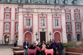 Studenci zwiedzający Poznań