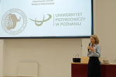 lek. Joanna Kordusiak w trakcie prelekcji