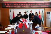 Podpisanie umowy o współpracy i wymianie akademickiej i studenckiej  w Heilongjiang Bayi Agricultural University w Daqing 